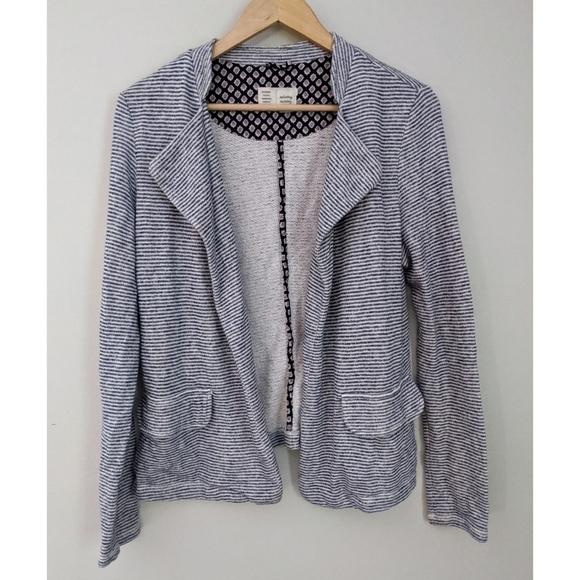 Anthro Saturday Sunday Striped Terry Blazer - Picture 2 of 11